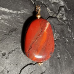 Jaspe rouge - Pendentif pièce unique 1 - 1er chakra
